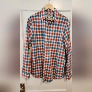LL Bean Easy Care Chambray Shirt Tall